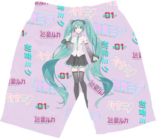 Men's Shorts 3D - Hatsune Miku - Mfest