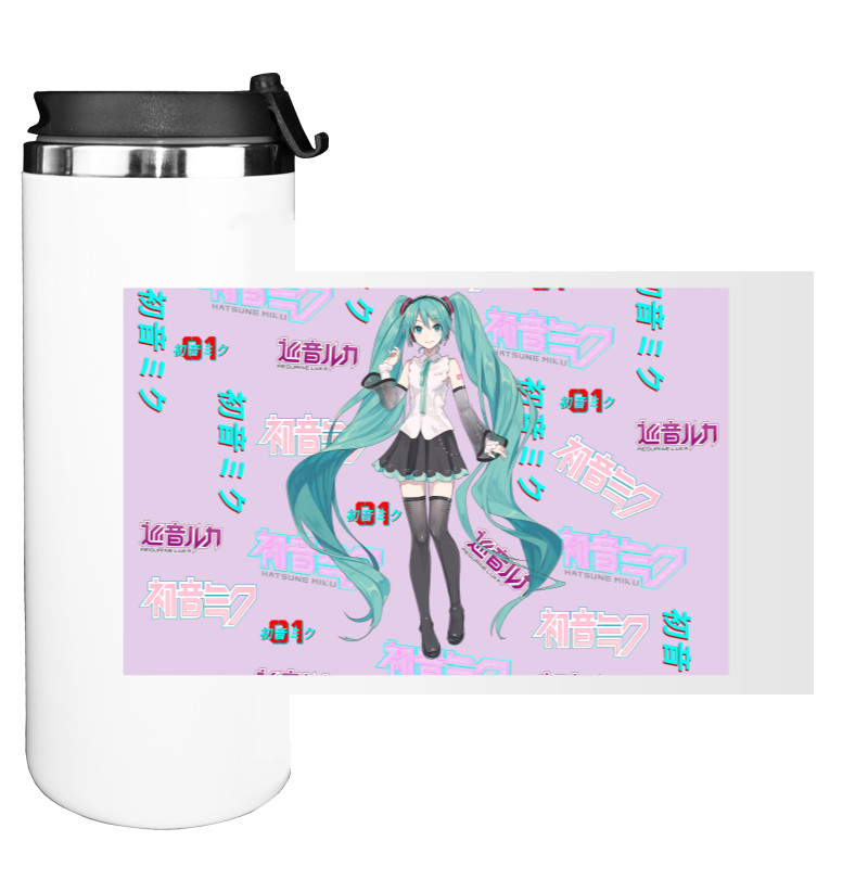 Water Bottle on Tumbler - Hatsune Miku - Mfest