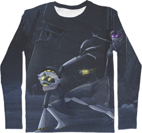 Kids' Longsleeve Shirt 3D - Murder Drones - Mfest