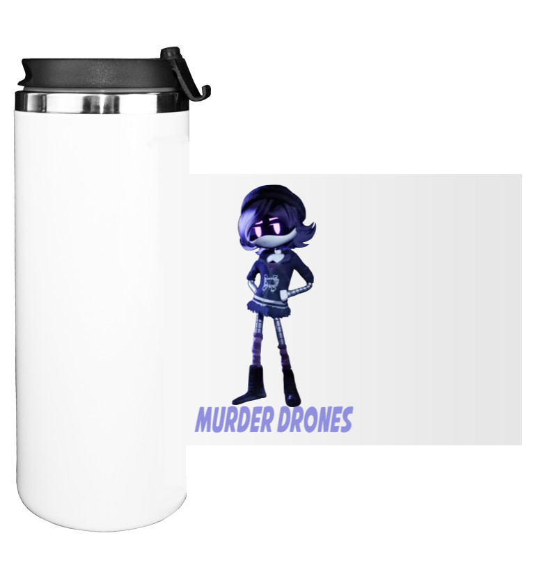 Water Bottle on Tumbler - Uzi Murder Drone - Mfest