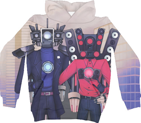 Unisex Hoodie 3D - Сameraman titan tv man titan   - Mfest