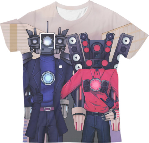 Kids' T-Shirt 3D - Сameraman titan tv man titan   - Mfest