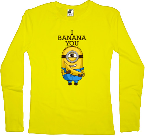 Women's Longsleeve Shirt - I banana you - Mfest