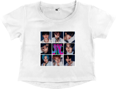 Women's Cropped Premium T-Shirt - Stray Kids 15 - Mfest