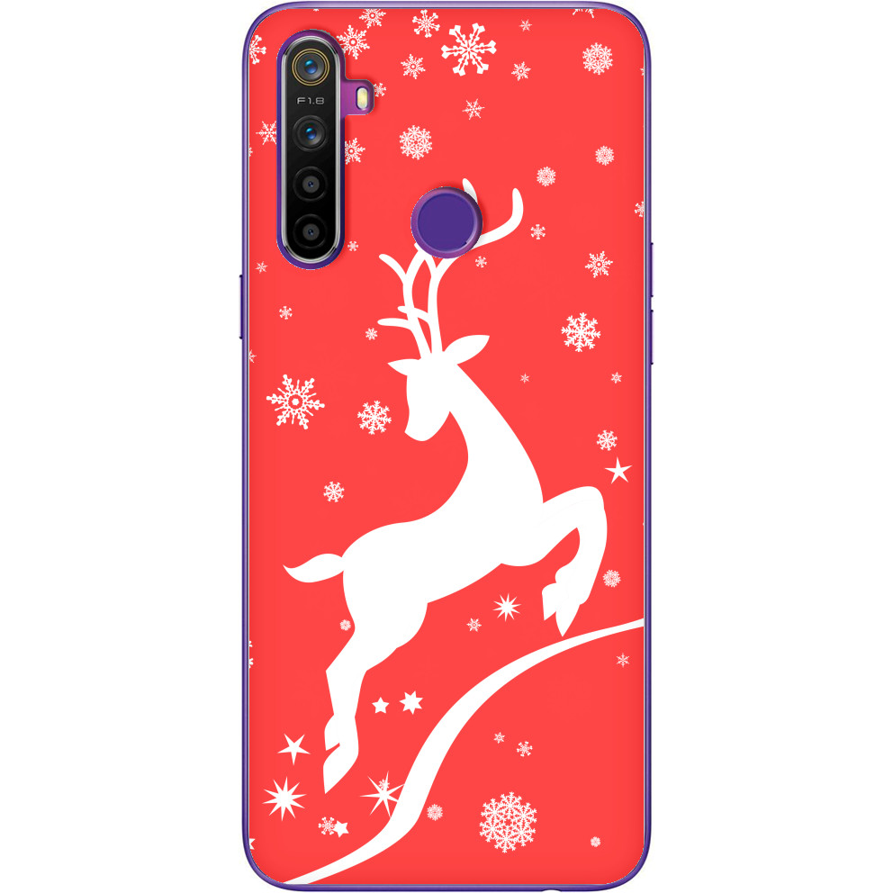 Чехол Realme - Christmas deer - Mfest