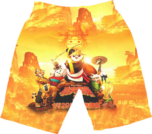 Men's Shorts 3D - Кунг-фу Панда Best Friend - Mfest