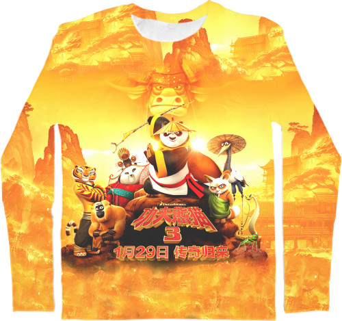 Kids' Longsleeve Shirt 3D - Кунг-фу Панда Best Friend - Mfest