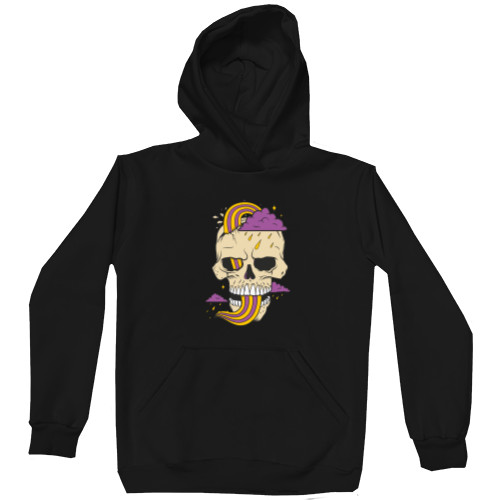 Kids' Premium Hoodie -  Skull with cloud - Mfest