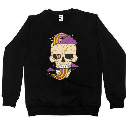 Kids' Premium Sweatshirt -  Skull with cloud - Mfest