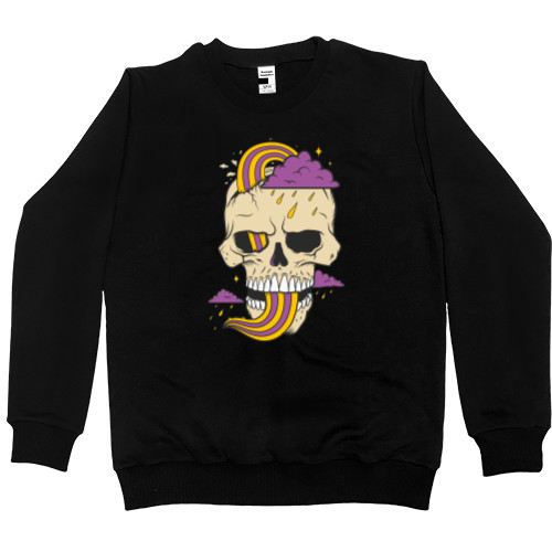 Men’s Premium Sweatshirt -  Skull with cloud - Mfest