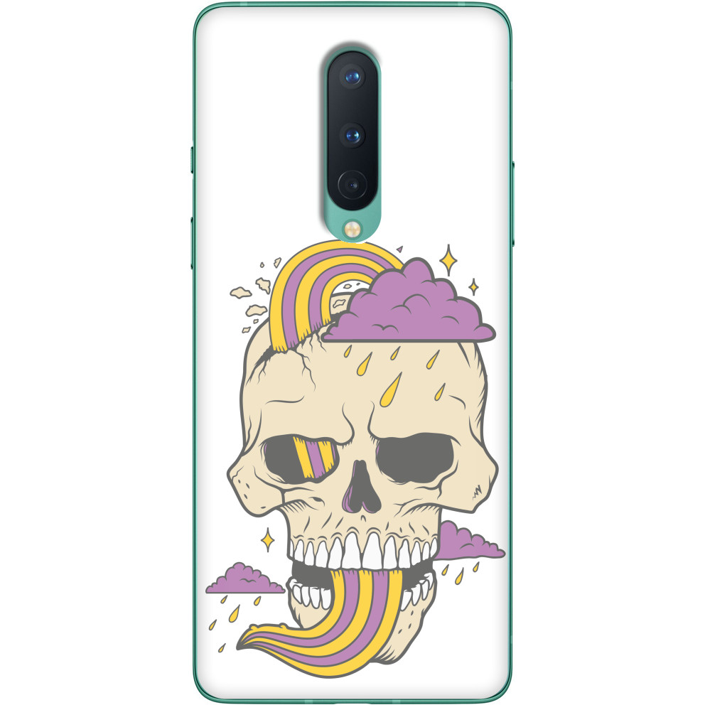 Чехол OnePlus -  Skull with cloud - Mfest