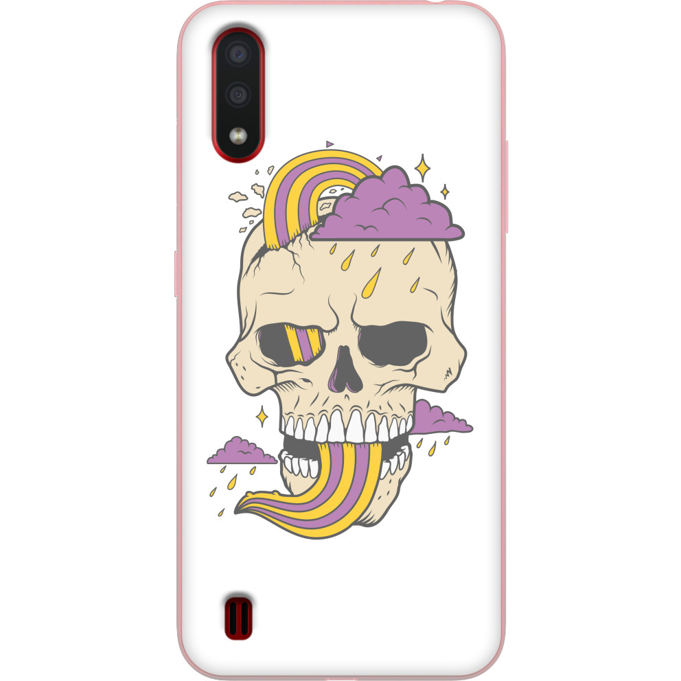 Чехол Samsung -  Skull with cloud - Mfest