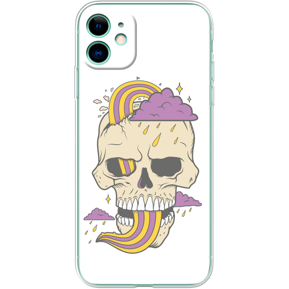 iPhone Case -  Skull with cloud - Mfest