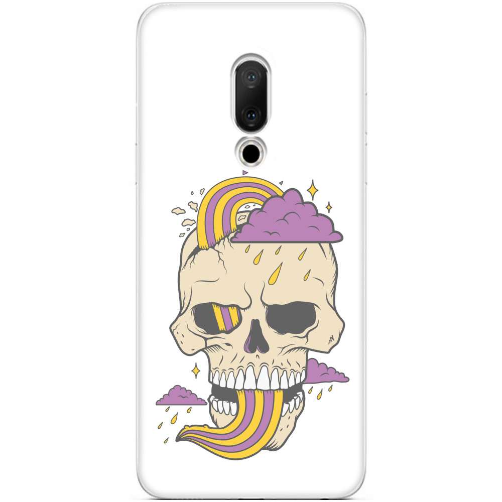 Чехол Meizu -  Skull with cloud - Mfest