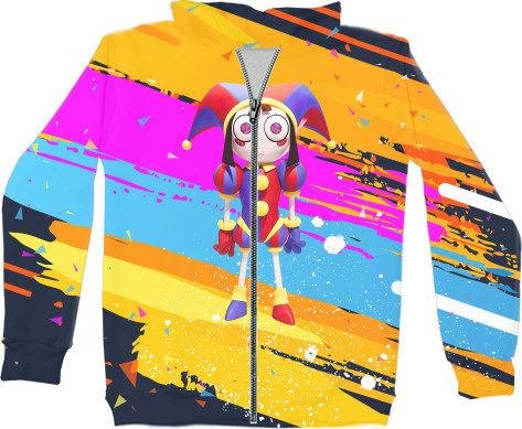 Unisex Zip-through Hoodie 3D - Pomni - Mfest