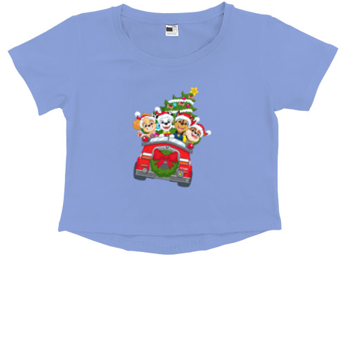 Kids' Premium Cropped T-Shirt - New Year's PAW Patrol - Mfest