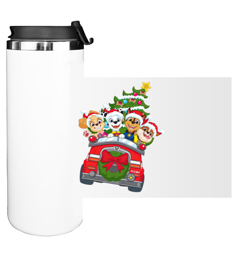 Water Bottle on Tumbler - New Year's PAW Patrol - Mfest