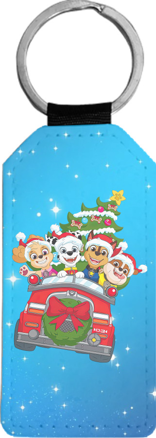 Rectangular Keychain - New Year's PAW Patrol - Mfest