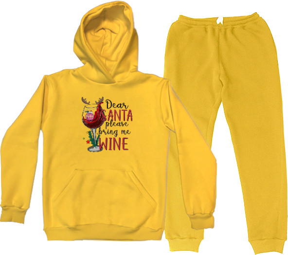 Sports suit for women - Santa Bring Me Wine - Mfest