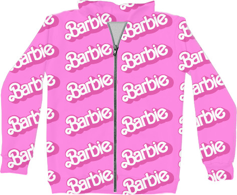 Kids' Zip-through Hoodie 3D - BARBIE 10 - Mfest