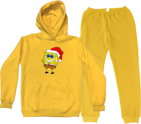 Sports suit for women - SpongeBob in a Christmas hat - Mfest