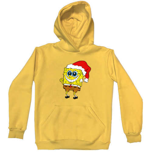 Kids' Premium Hoodie - SpongeBob in a Christmas hat - Mfest