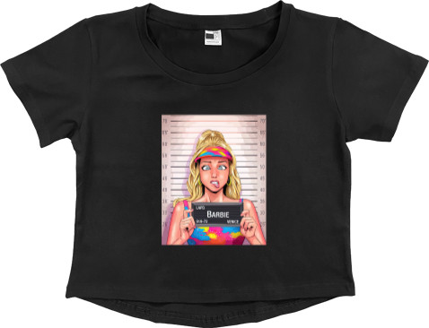 Women's Cropped Premium T-Shirt - Barbie - Mfest