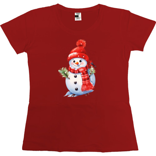 Women's Premium T-Shirt -  Snowman - Mfest