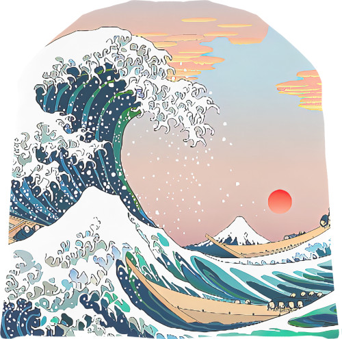 Hat 3D - Great wave in Kanagawa - Mfest