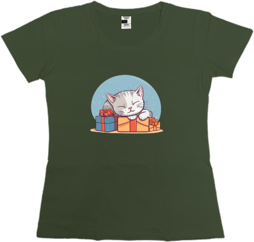 Women's Premium T-Shirt - Gift Cat - Mfest