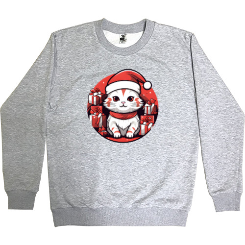 Men’s Premium Sweatshirt - New Year's Cat - Mfest