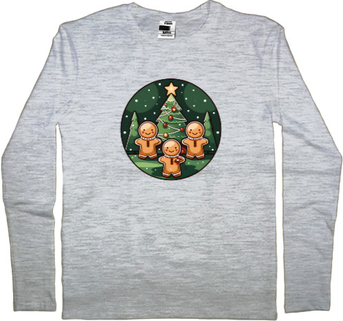 Kids' Longsleeve Shirt - Gingerbread People - Mfest