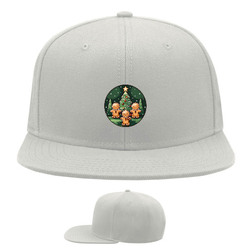 Snapback Baseball Cap - Gingerbread People - Mfest