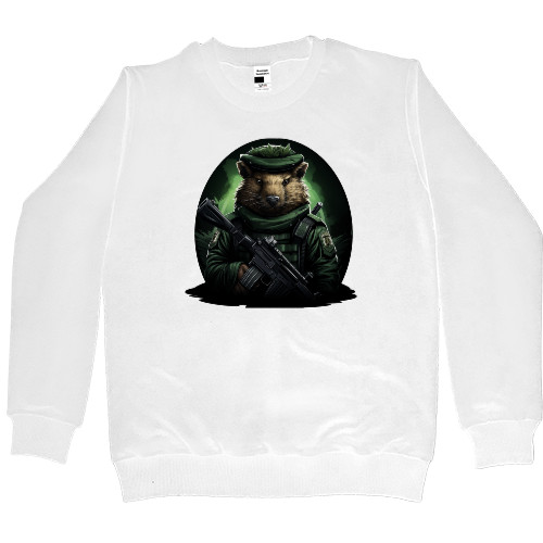 Women's Premium Sweatshirt - Military capybara - Mfest