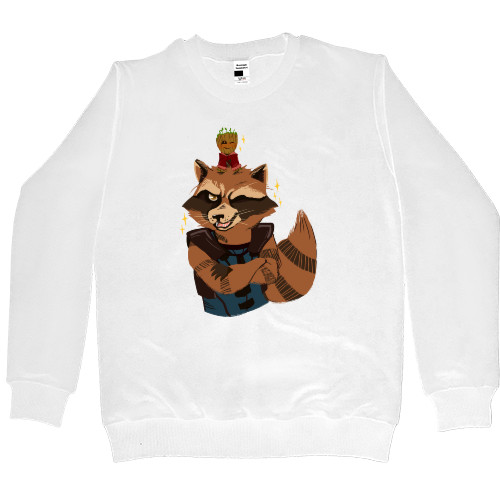 Women's Premium Sweatshirt - Groot and Rocket - Mfest