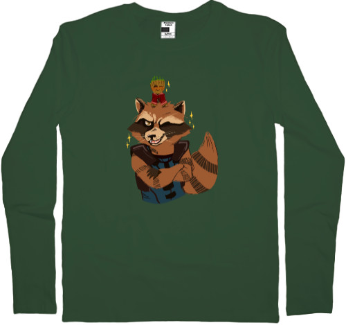 Men's Longsleeve Shirt - Groot and Rocket - Mfest