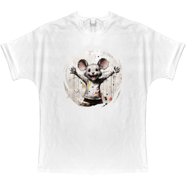 T-shirt Oversize - Banksy Mouse - Mfest