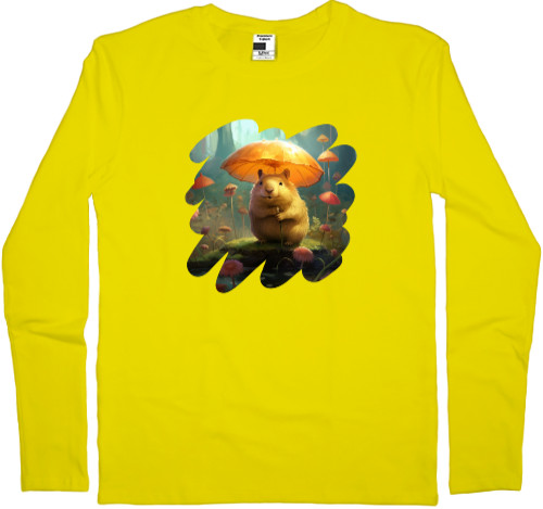 Kids' Longsleeve Shirt - Cute capybara - Mfest