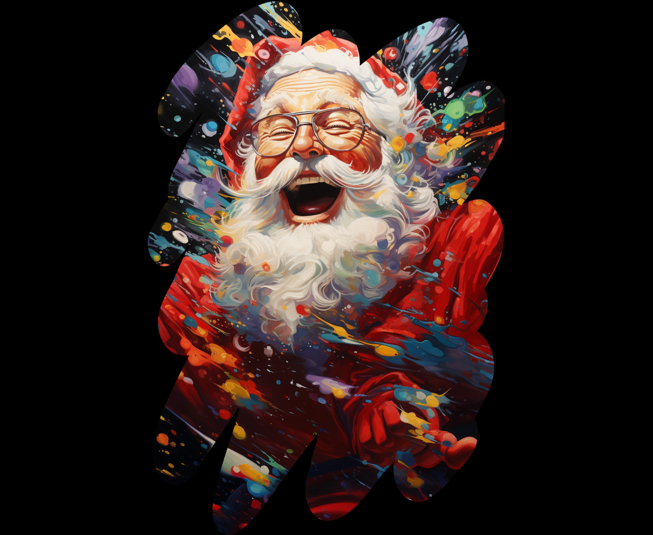 Mouse Pad -  Cheerful Santa Claus - Mfest