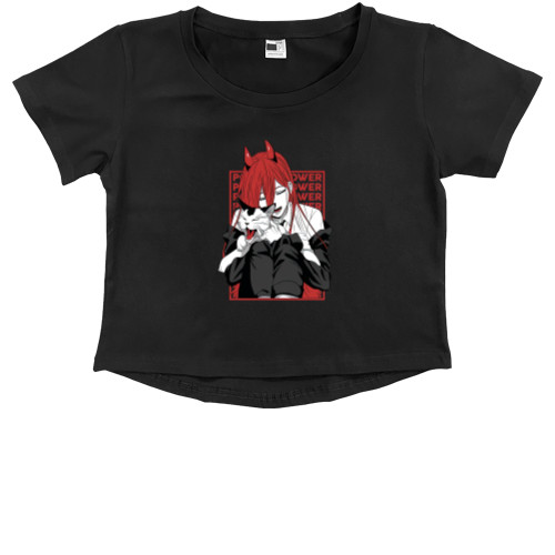 Kids' Premium Cropped T-Shirt - Power - Mfest