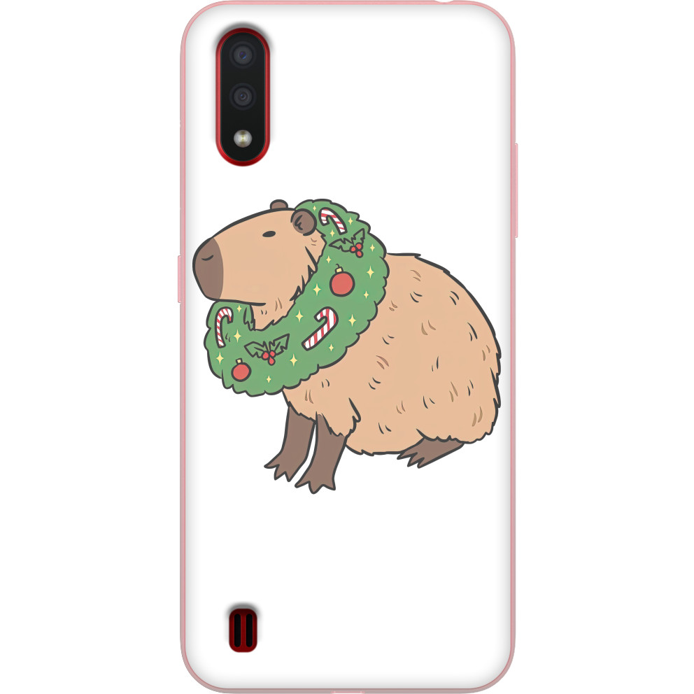 Чехол Samsung - New Year's capybara - Mfest