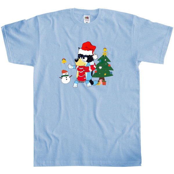 Men's T-Shirt Fruit of the loom - Blueys Dad And Funny Family Merry Christmas - Mfest