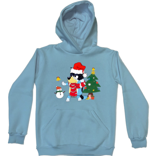 Bluey  - Hoodie Premium Kids - Blueys Dad And Funny Family Merry Christmas - Mfest