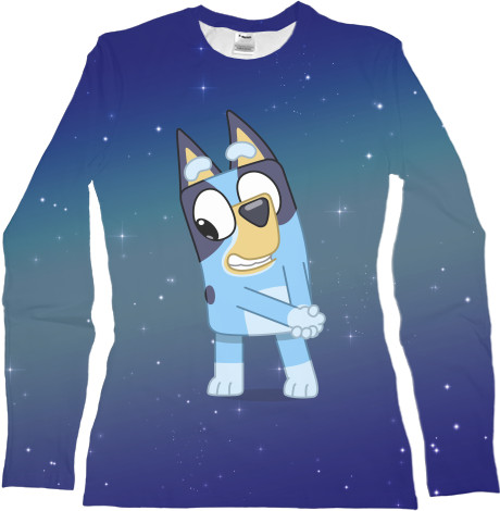 Women's Longsleeve Shirt 3D - Bluey - Mfest