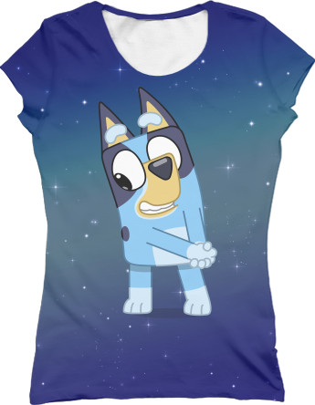 Women's T-Shirt 3D - Bluey - Mfest