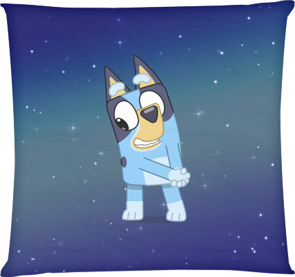 Square Throw Pillow - Bluey - Mfest