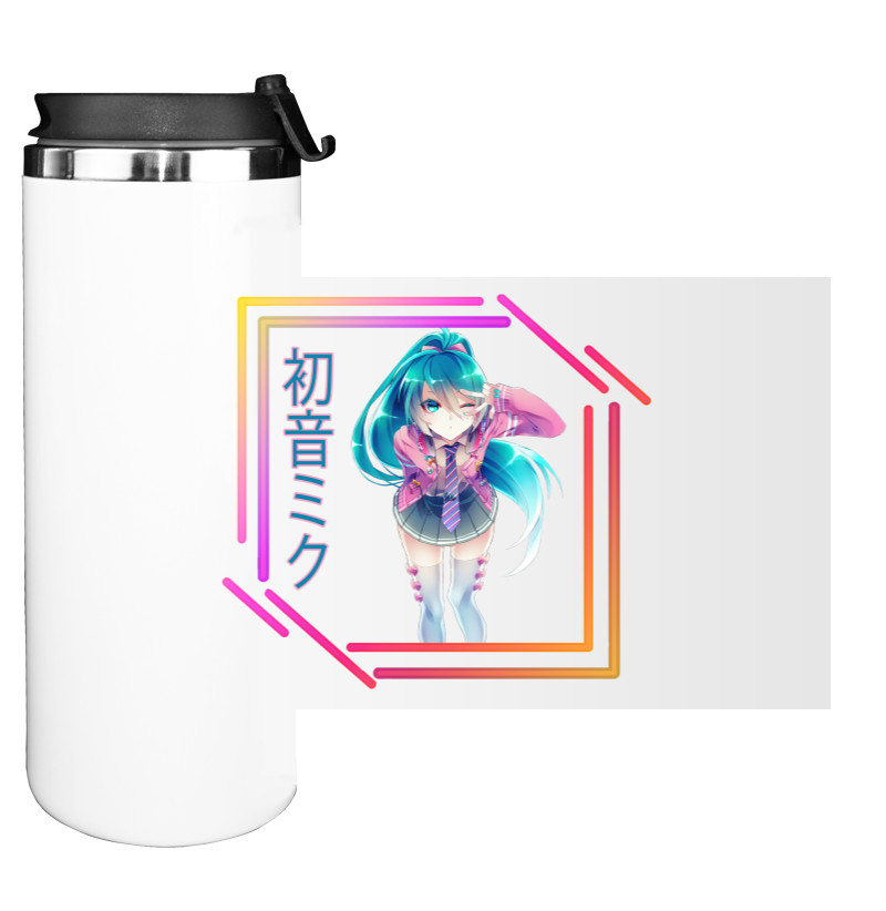 Water Bottle on Tumbler - Hatsune Miku is a singer - Mfest