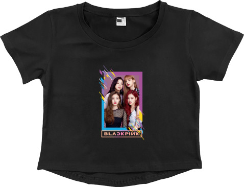 Women's Cropped Premium T-Shirt - Blackpink - Mfest