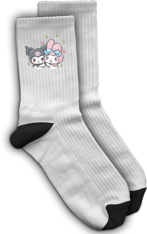 Socks -  Kuromi Hello Kitty - Mfest