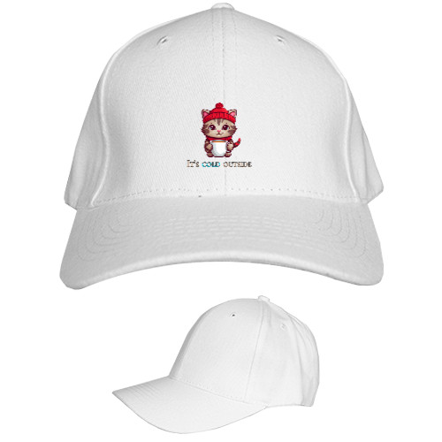 Kids' Baseball Cap 6-panel - Freezing cat - Mfest